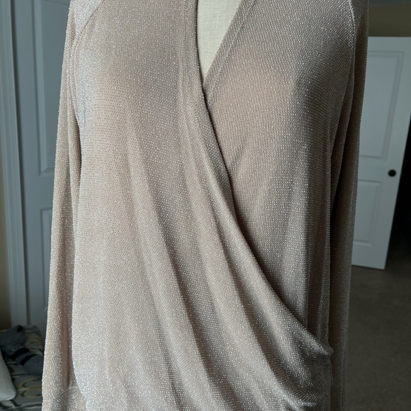 Rachel Rachel Roy Sparkle Sweater L dressy top - Picture 3 of 5